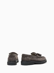 AllSaints Brown Skiff Tassel Loafers - Image 3 of 5