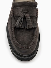AllSaints Brown Skiff Tassel Loafers - Image 4 of 5