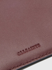 AllSaints Burgandi Red Remy Wallet - Image 3 of 5