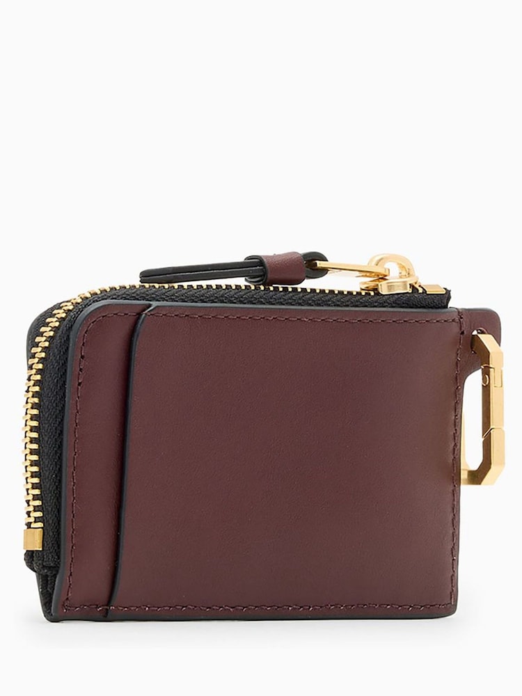 AllSaints Burgandi Red Remy Wallet - Image 5 of 5