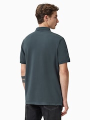 AllSaints Light Blue Reform Shortsleeve Polo Shirt - Image 2 of 5