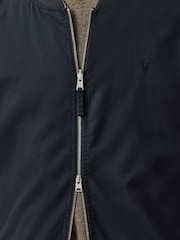 AllSaints Blue & Brown Bassett Reversible Black/Green Slim Fit Bomber - Image 10 of 10