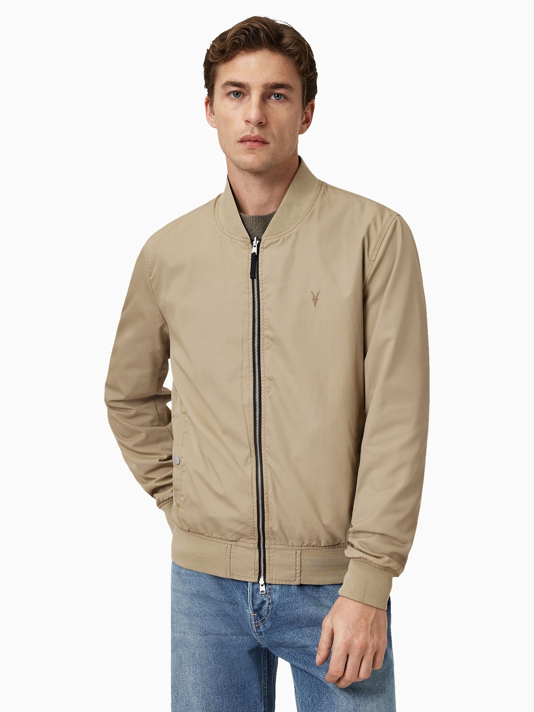 Buy AllSaints Blue & Brown Bassett Reversible Black/Green Slim Fit
