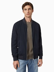 AllSaints Blue & Brown Bassett Reversible Black/Green Slim Fit Bomber - Image 5 of 10