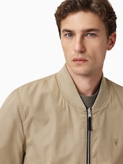 AllSaints Blue & Brown Bassett Reversible Black/Green Slim Fit Bomber - Image 6 of 10