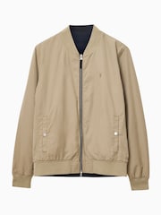 AllSaints Blue & Brown Bassett Reversible Black/Green Slim Fit Bomber - Image 8 of 10