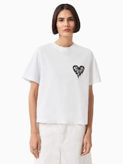 AllSaints White Trip Lisa T-Shirt - Image 1 of 7