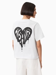 AllSaints White Trip Lisa T-Shirt - Image 2 of 7
