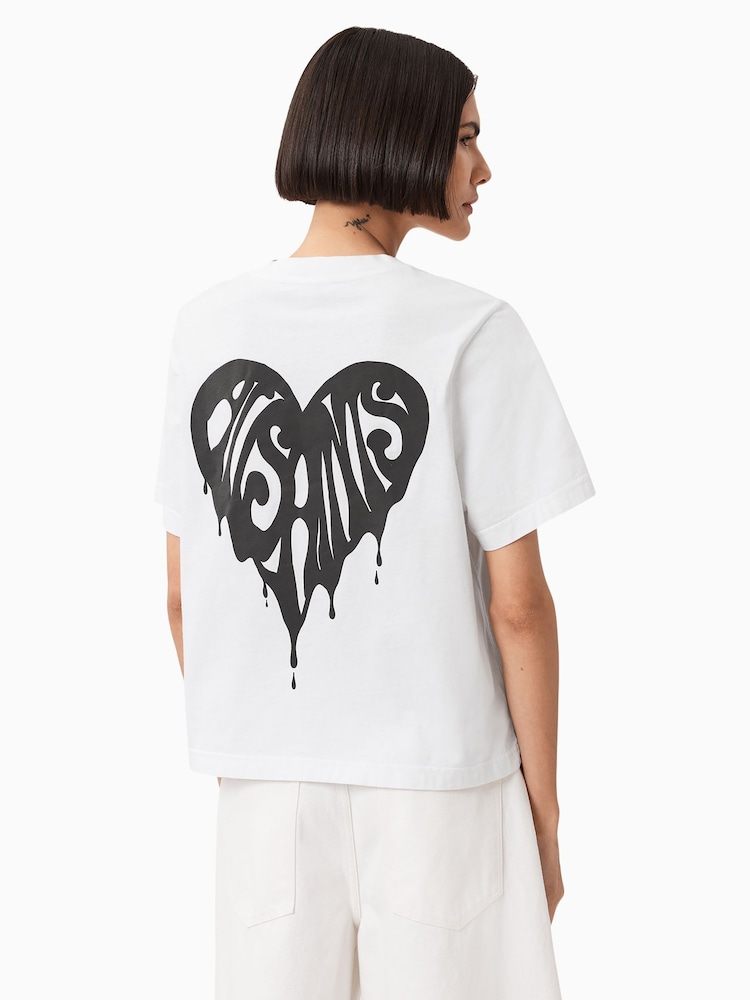 AllSaints White Trip Lisa T-Shirt - Image 2 of 7