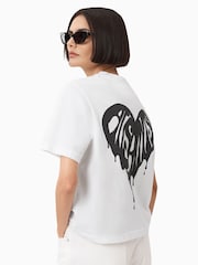 AllSaints White Trip Lisa T-Shirt - Image 3 of 7