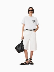 AllSaints White Trip Lisa T-Shirt - Image 4 of 7