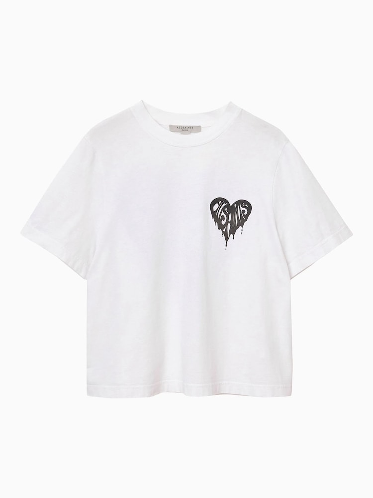 AllSaints White Trip Lisa T-Shirt - Image 7 of 7