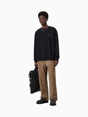 AllSaints Black Waved Crew Sweatshirt - Image 3 of 6