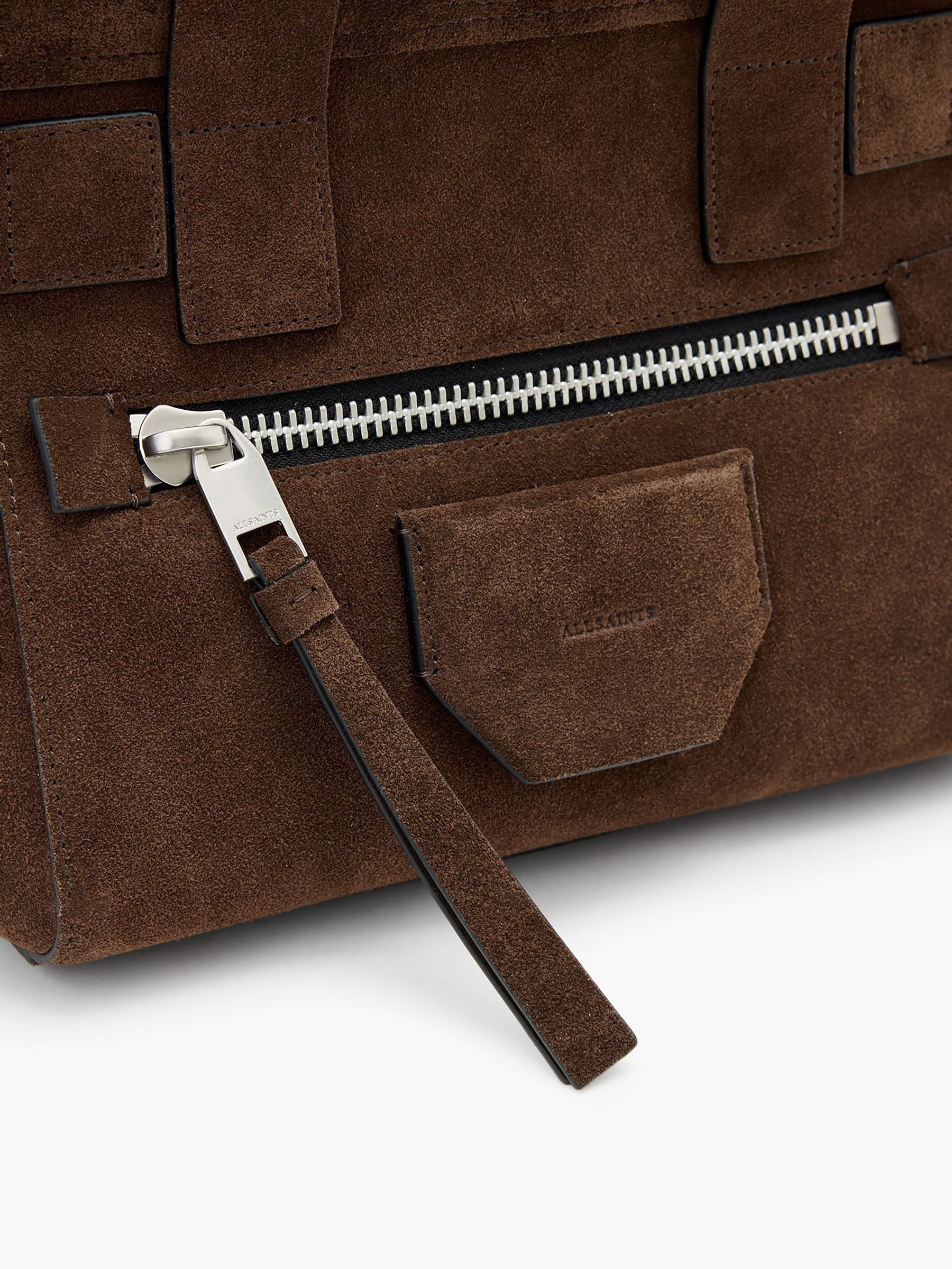 Buy AllSaints Brown Mini Perez Suede Bag from Next USA