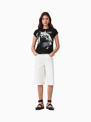 AllSaints Black Ivana Anna T-Shirt - Image 5 of 7