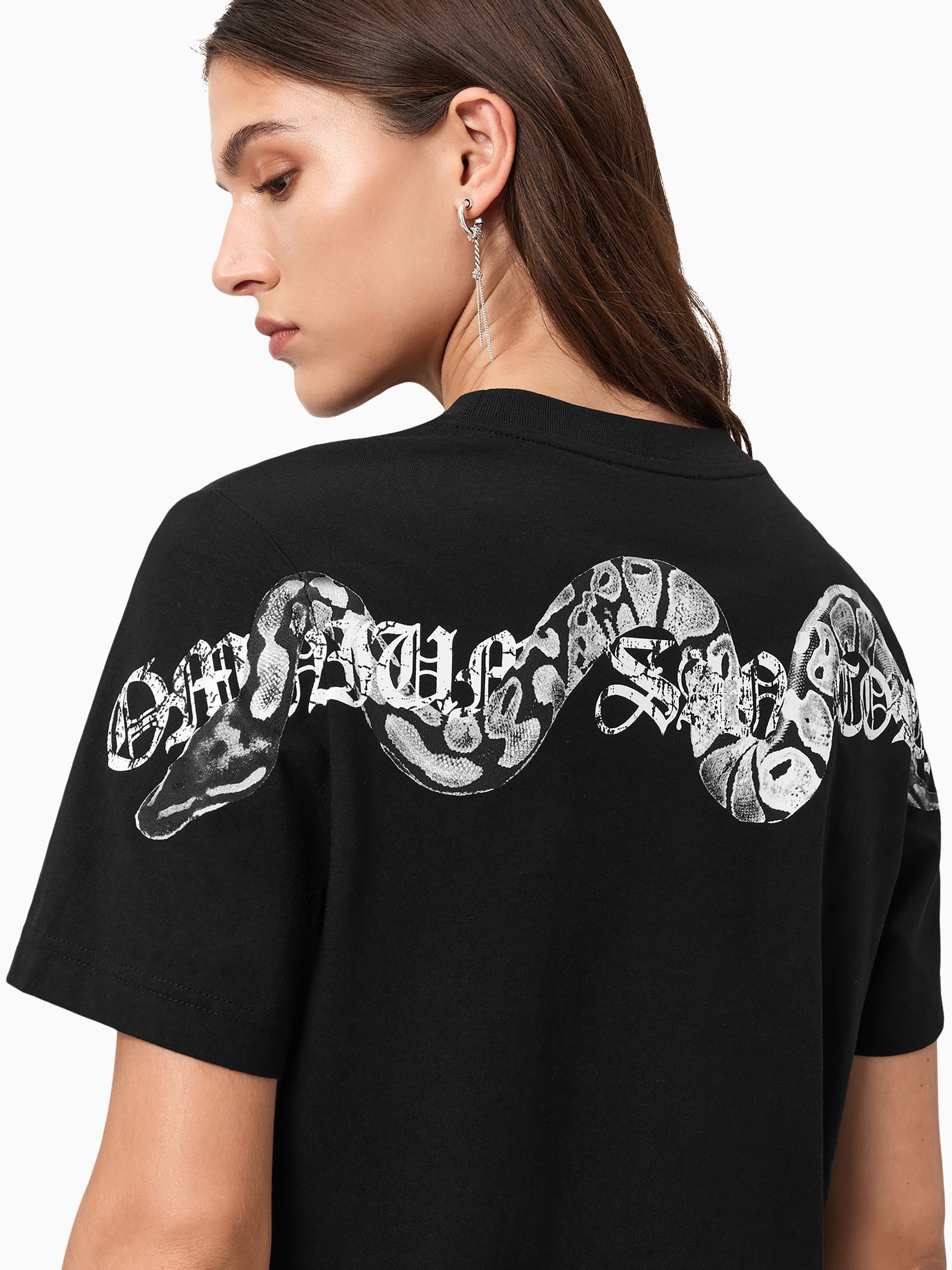Buy AllSaints Black Vena Lisa T-Shirt from Next USA