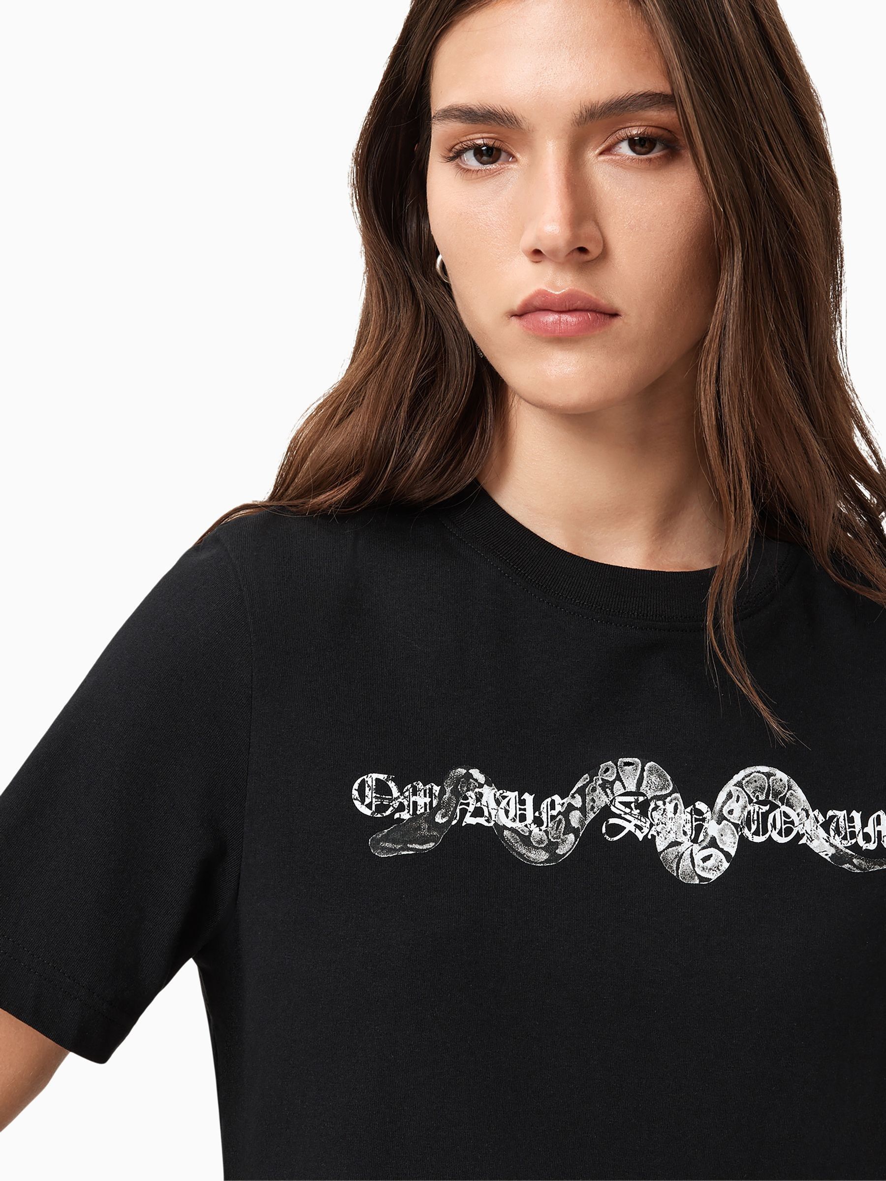 Buy AllSaints Black Vena Lisa T-Shirt from Next USA