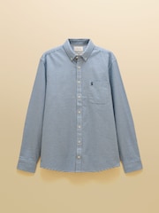 Joules Oxford Navy Check Long Sleeve Cotton Shirt - Image 10 of 10