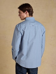 Joules Oxford Navy Check Long Sleeve Cotton Shirt - Image 3 of 10