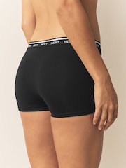 Black/White Boyshort Cotton Logo Knickers 7 Pack - Image 11 of 13