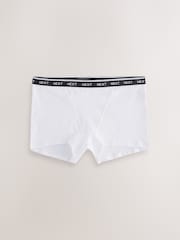 Black/White Boyshort Cotton Logo Knickers 7 Pack - Image 3 of 13