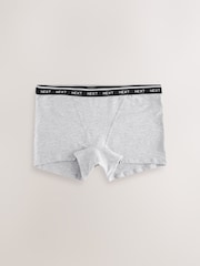 Black/White Boyshort Cotton Logo Knickers 7 Pack - Image 7 of 13