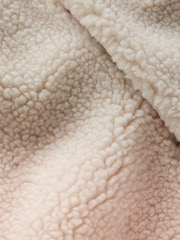 Boden Cream Relaxed Borg Gilet - Image 3 of 3