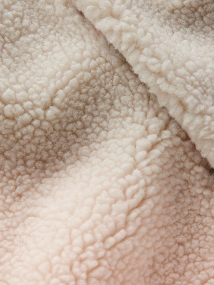 Boden Cream Relaxed Borg Gilet - Image 3 of 3