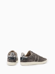 AllSaints Grey Leon Low Trainers - Image 3 of 5