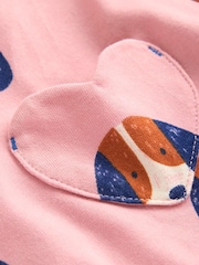 Boden Pink Heart Pocket Fun Jersey Dress - Image 3 of 3