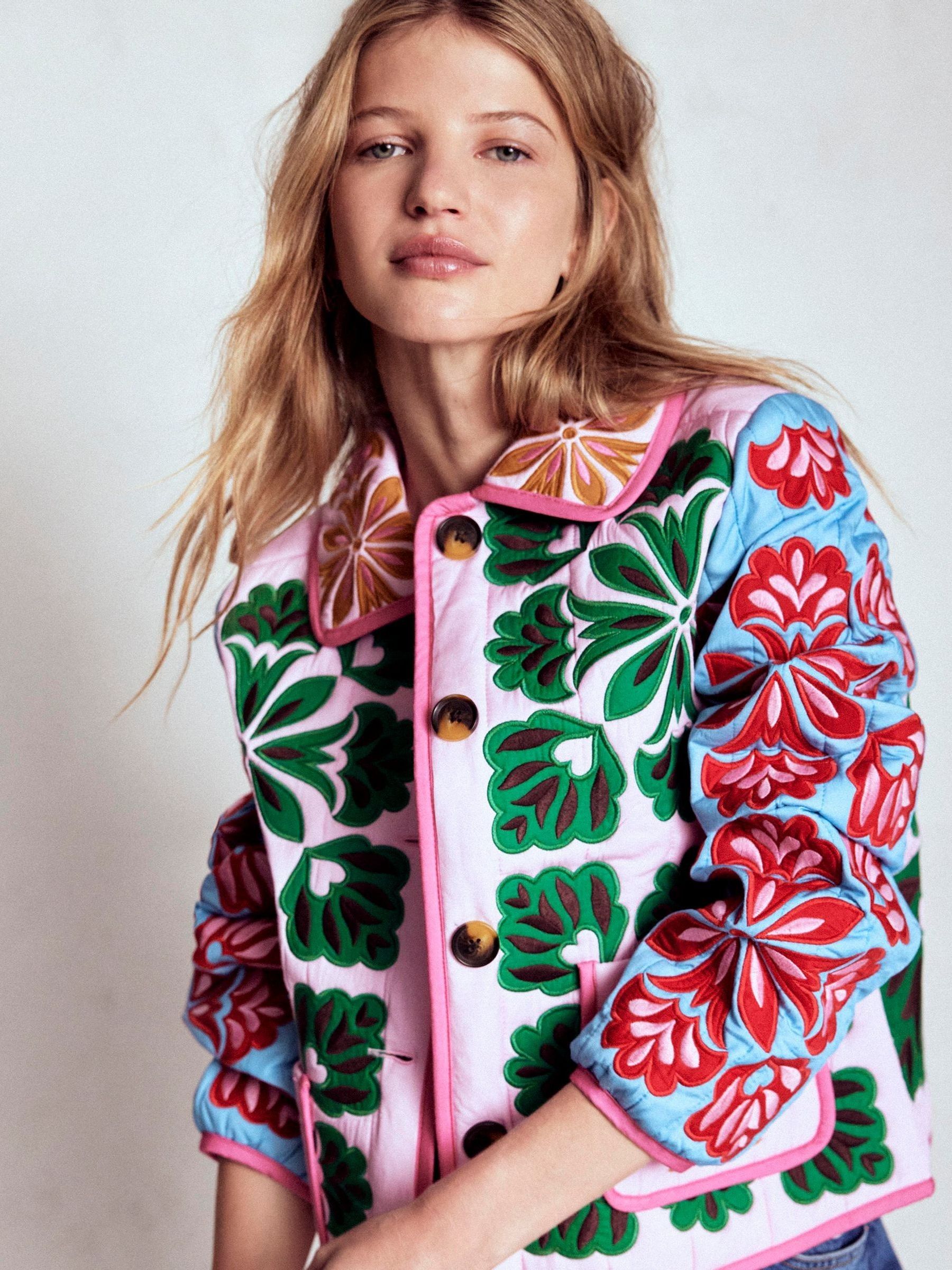 Buy Boden Blue Fitzrovia Embroidered Jacket from the Next UK online shop
