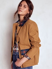 Boden Brown Canvas Barn Jacket - Image 4 of 5