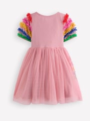 Boden Pink New Tulle Logo Jersey Dress - Image 2 of 3
