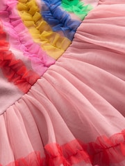Boden Pink New Tulle Logo Jersey Dress - Image 3 of 3