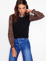 Boden Black Emilia Cotton Crew Neck Tank Top - Image 5 of 5