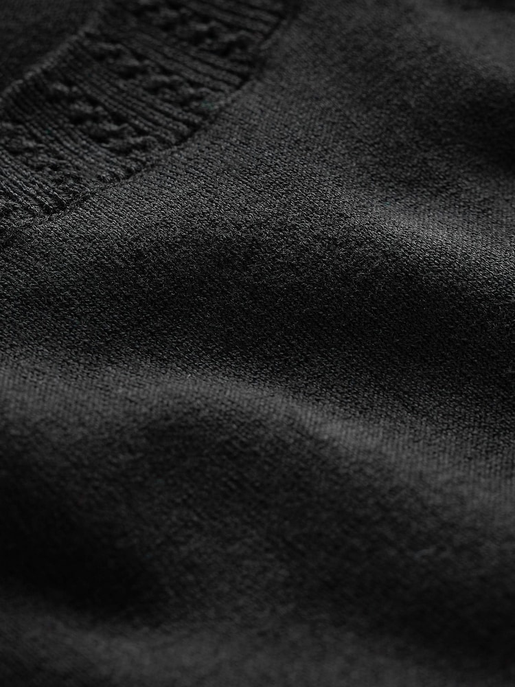 Boden Black Emilia Cotton Crew Neck Tank Top - Image 7 of 7
