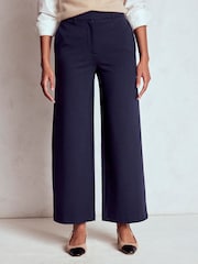 Boden Blue Belgravia Ponte Crop Trousers - Image 2 of 5