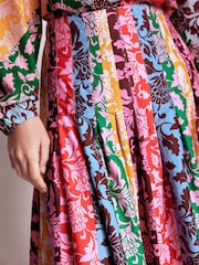Boden Green Valentina Poplin Midi Skirt - Image 2 of 6
