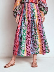 Boden Green Valentina Poplin Midi Skirt - Image 4 of 6