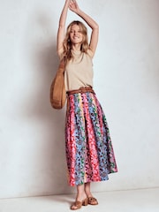 Boden Green Valentina Poplin Midi Skirt - Image 5 of 6
