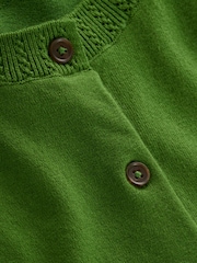 Boden Green Emilia Cotton Crew Cardigan - Image 5 of 6