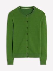 Boden Green Emilia Cotton Crew Cardigan - Image 6 of 6
