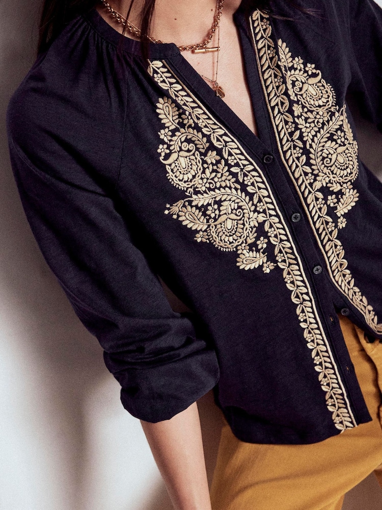 Camisa Bordada Boden Alma - Imagem 2 de 5