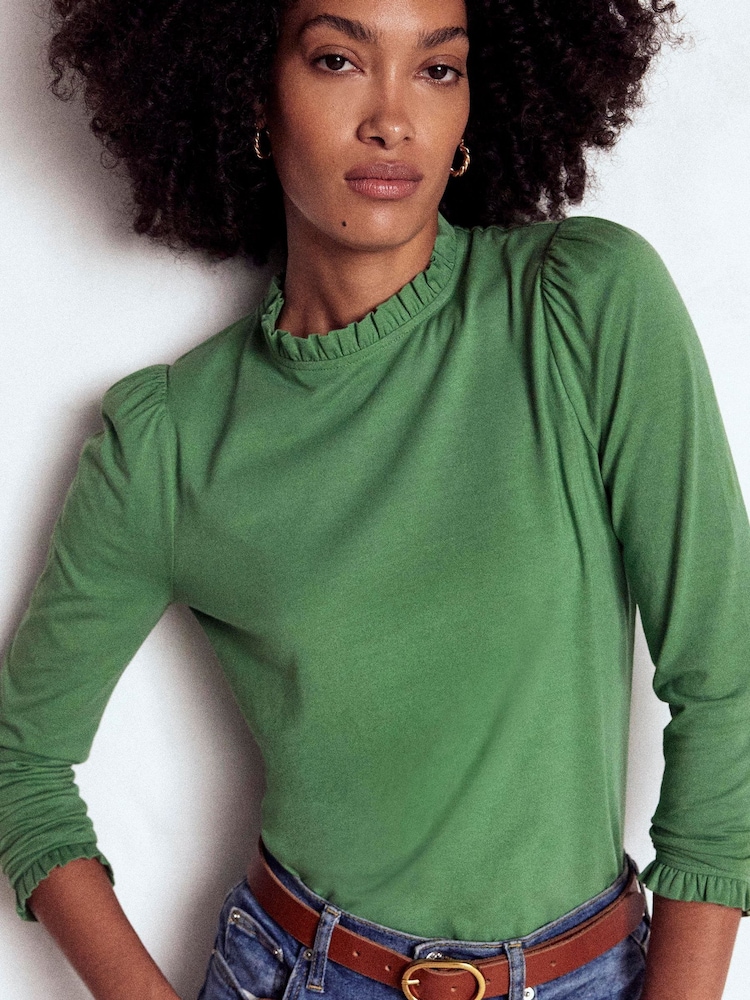 Top Boden Supersoft com detalhe de babado - Imagem 1 de 5