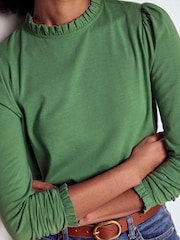 Top Boden Supersoft com detalhe de babado - Imagem 3 de 5