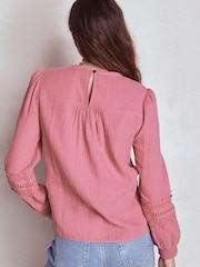 Boden Trim Interest Top de tecido duplo - Imagem 2 de 4