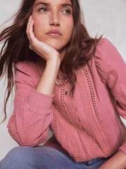 Boden Trim Interest Top de tecido duplo - Imagem 3 de 4