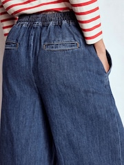 Boden Blue Pull-on Denim Trousers - Image 4 of 5