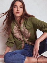 Boden Green Alma Embroidered Shirt - Image 1 of 5