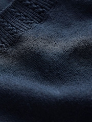 Boden Blue Emilia Cotton Crew Neck Tank Top - Image 6 of 6